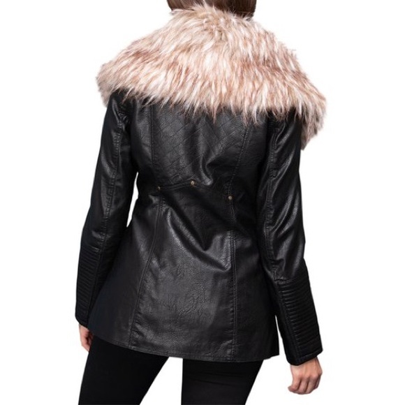 NWT PeTA APPROVED VEGAN Faux Leather Jacket, Sz. M - Picture 2 of 4